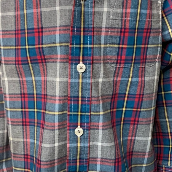 MINI BODEN Plaid Button Front Shirt Cotton Preppy Casual Colorful Size 5/6Y - Picture 8 of 15